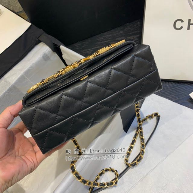 Chanel女包 香奈兒專櫃春夏爆款單肩斜挎字母包 Chanel牛皮口蓋包 AS1490  djc4348